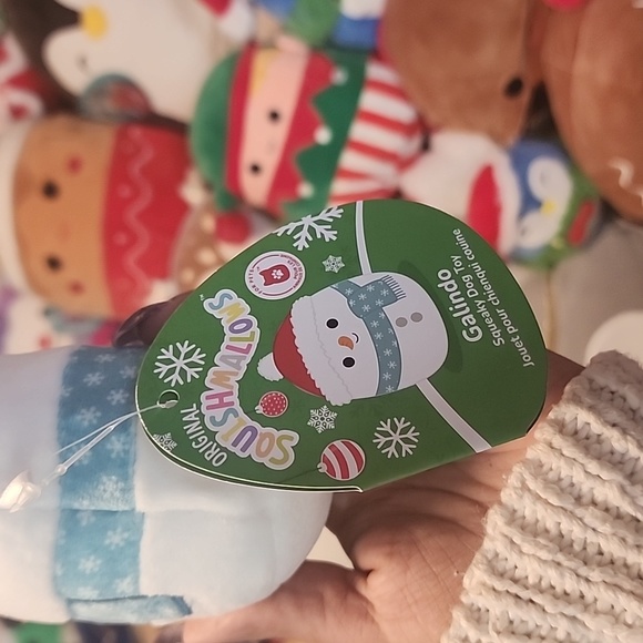 GALINDO ⛄️ Squeaky Dog Toy Gingerbread Christmas 2023 Original Squishmal - Picture 3 of 4